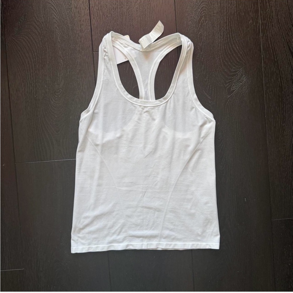 Fabletics White Racerback Tank Top